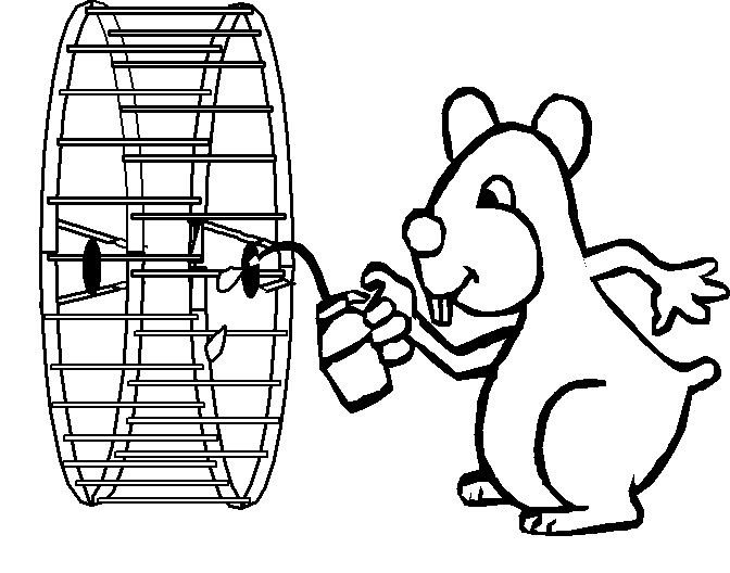 Free printable Hamster coloring page #8155 from Animals collection