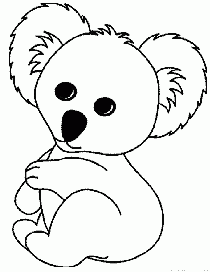 Free printable Koala coloring page #9466 from Animals collection
