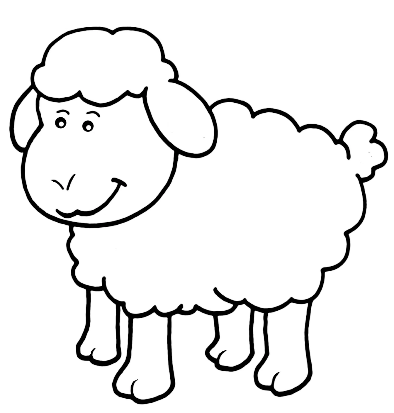 Free printable Lamb coloring page #187 from Animals collection
