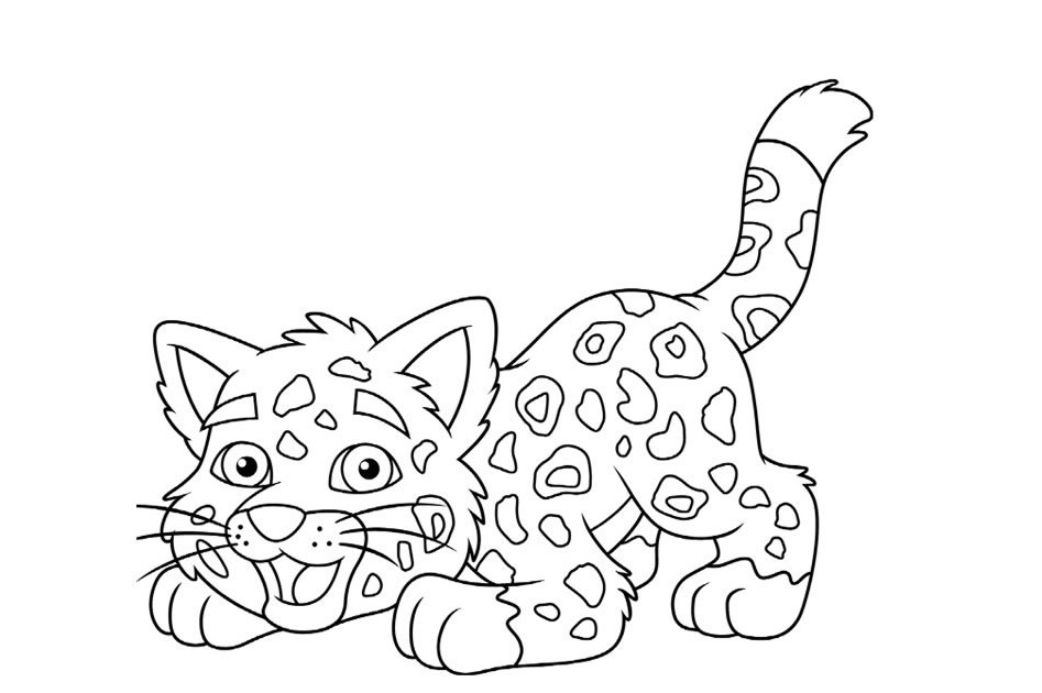 Free printable Leopard coloring page #9703 from Animals collection