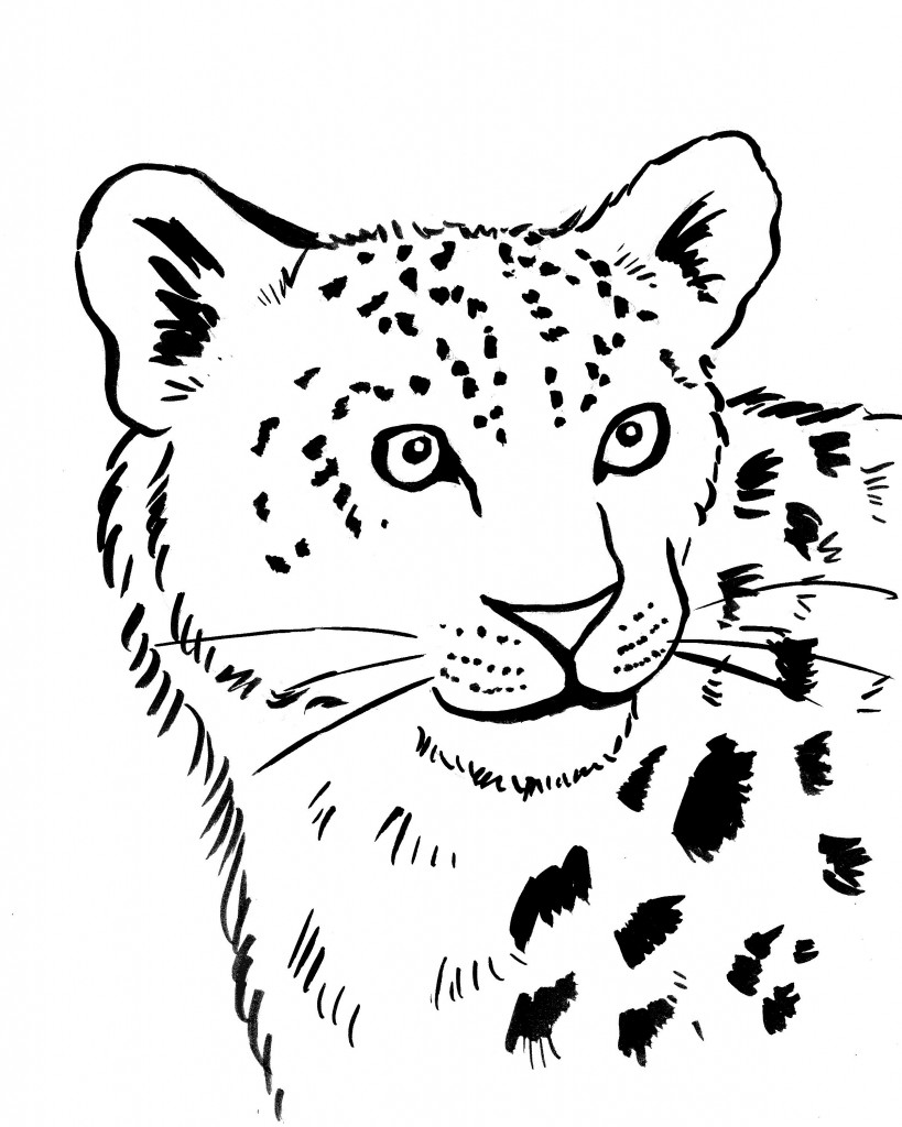 Free printable Leopard coloring page #9742 from Animals collection