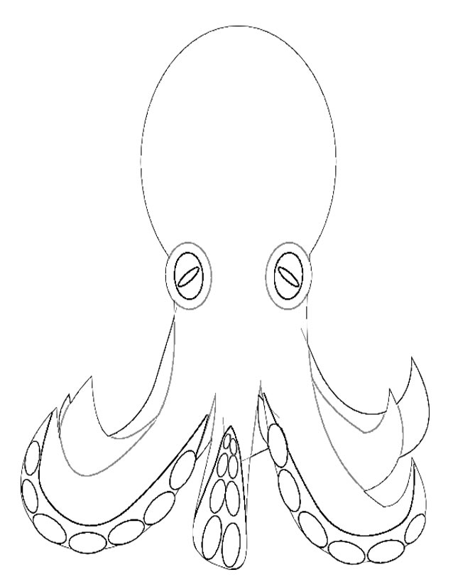 Free printable Octopus coloring page #19002 from Animals collection