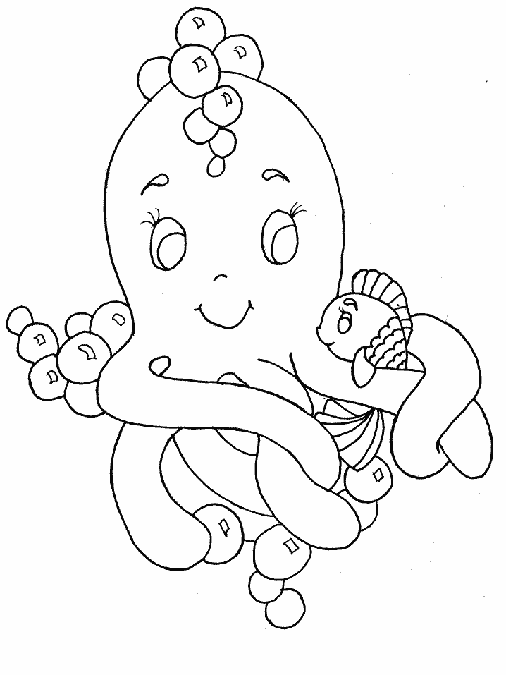 Free printable Octopus coloring page #19025 from Animals collection