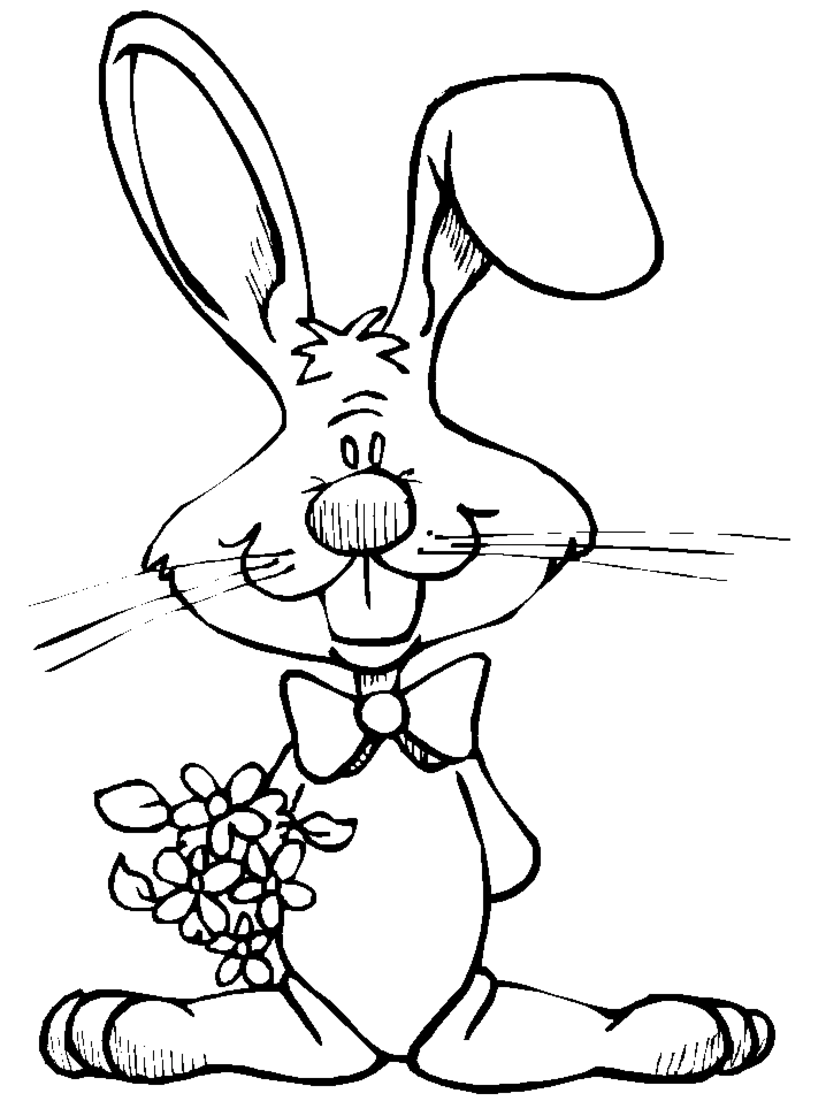 Free printable Rabbit coloring page #9502 from Animals collection