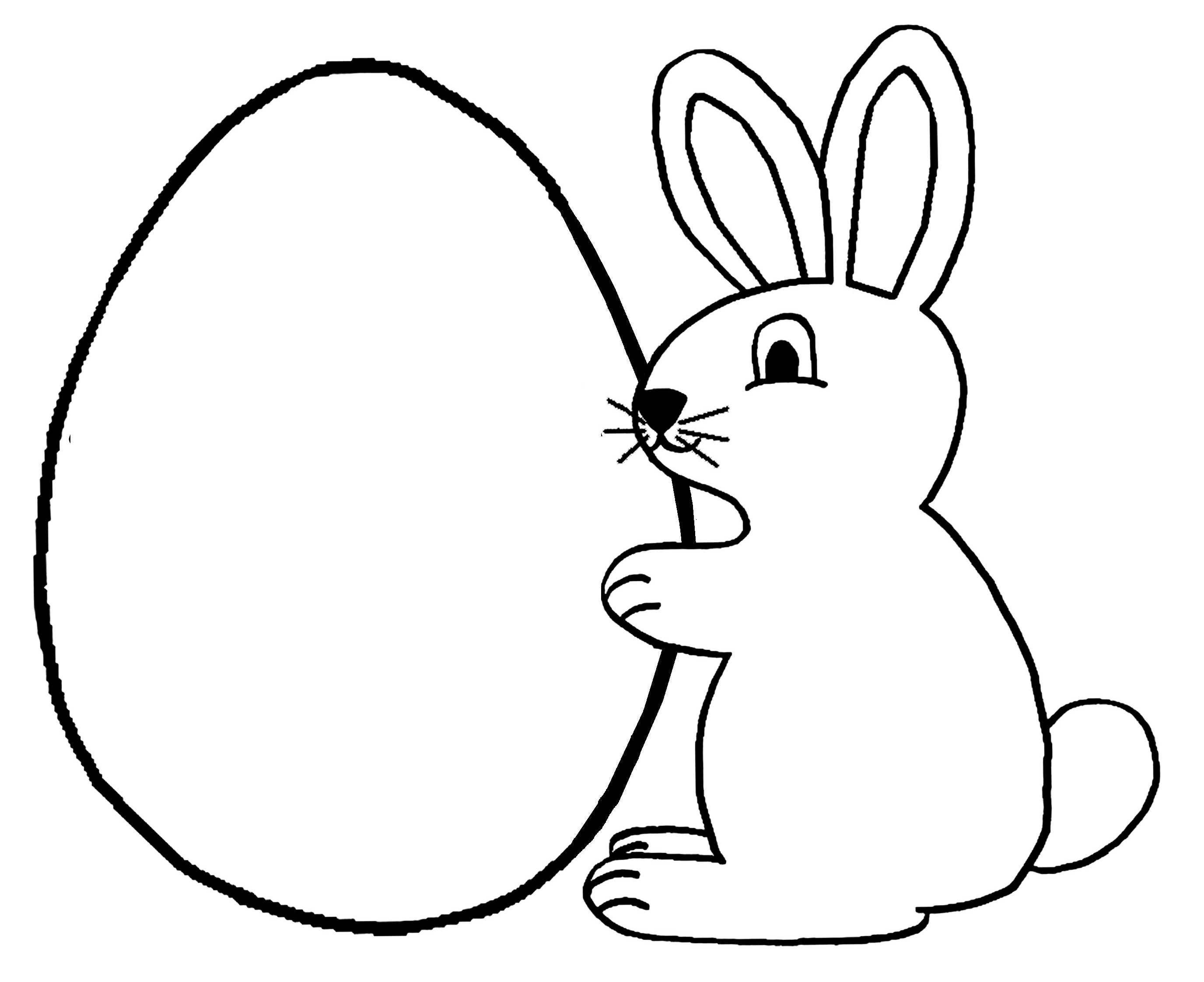 Free printable Rabbit coloring page #9513 from Animals collection