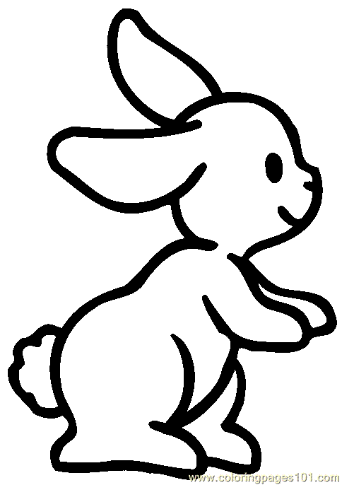 Free printable Rabbit coloring page #9568 from Animals collection