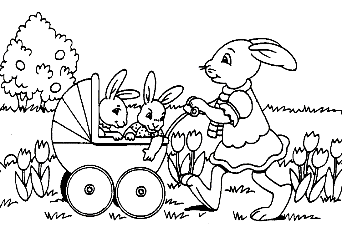 Free printable Rabbit coloring page #9576 from Animals collection