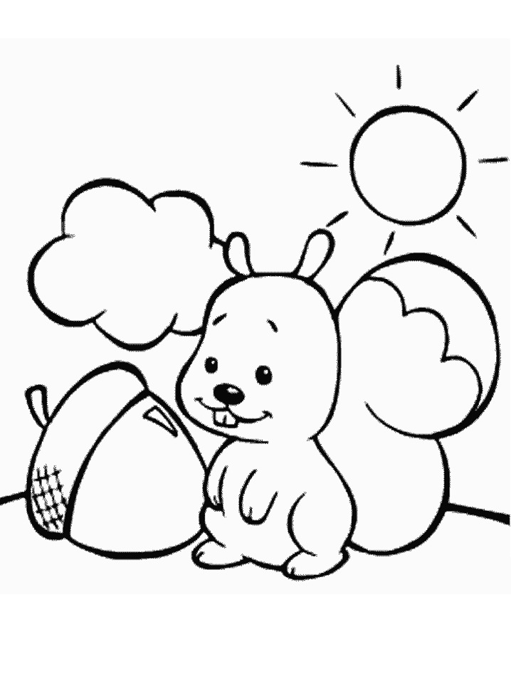 Free printable Squirrel coloring page #6144 from Animals collection