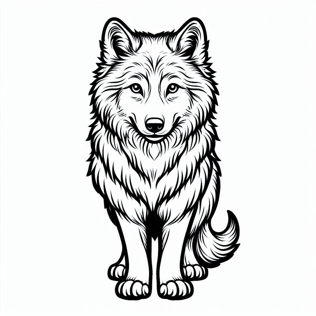 Free printable Wolf coloring page #215502 from Animals collection