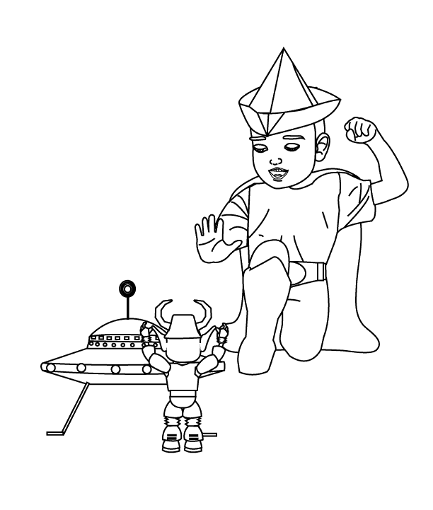 Free printable Alien coloring page #94831 from Characters collection