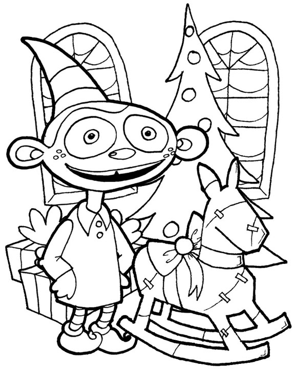 Free printable Elf coloring page #94004 from Characters collection