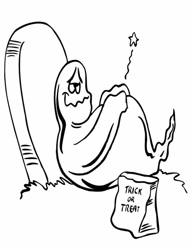 Free printable Ghost coloring page #95437 from Characters collection