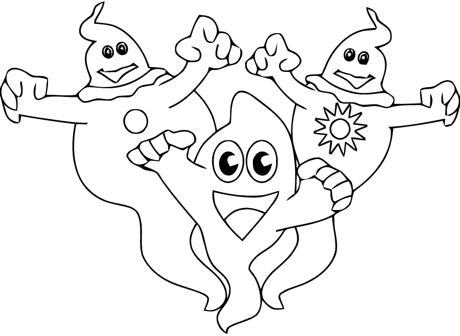Free printable Ghost coloring page #95465 from Characters collection