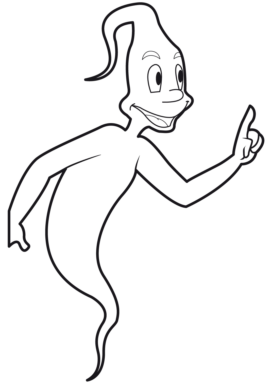 Free printable Ghost coloring page #95522 from Characters collection