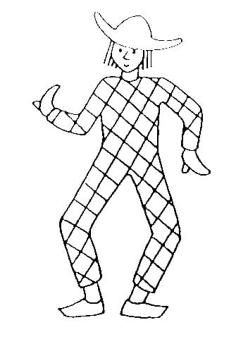 Free printable Harlequin coloring page #190071 from Characters collection