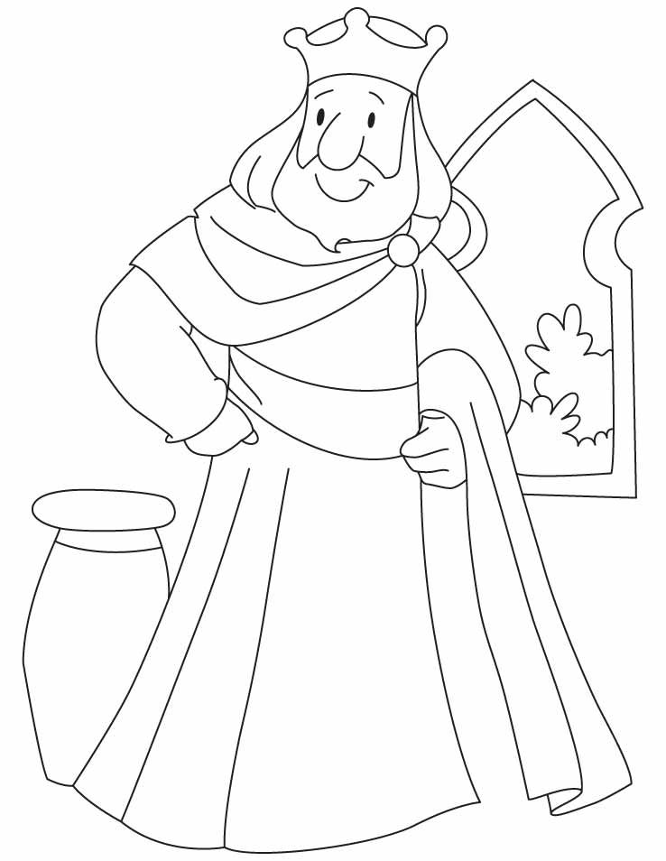 Free printable King coloring page #106917 from Characters collection