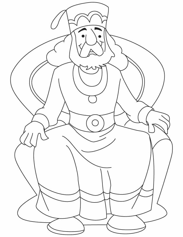Free printable King coloring page #186242 from Characters collection