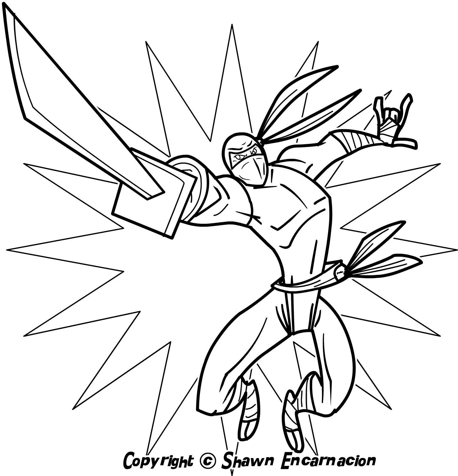 Free printable Ninja coloring page #147909 from Characters collection