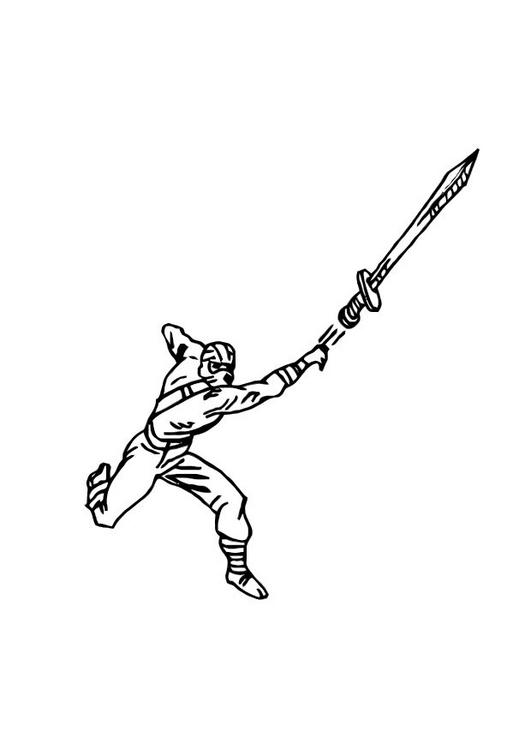 Free printable Ninja coloring page #148263 from Characters collection