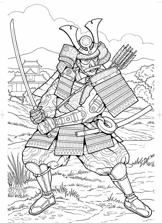 Free printable Samurai coloring page #107263 from Characters collection
