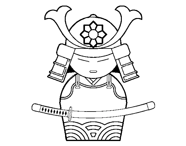 Free printable Samurai coloring page #107265 from Characters collection