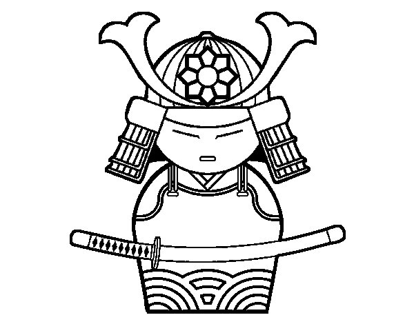 Free printable Samurai coloring page #107287 from Characters collection