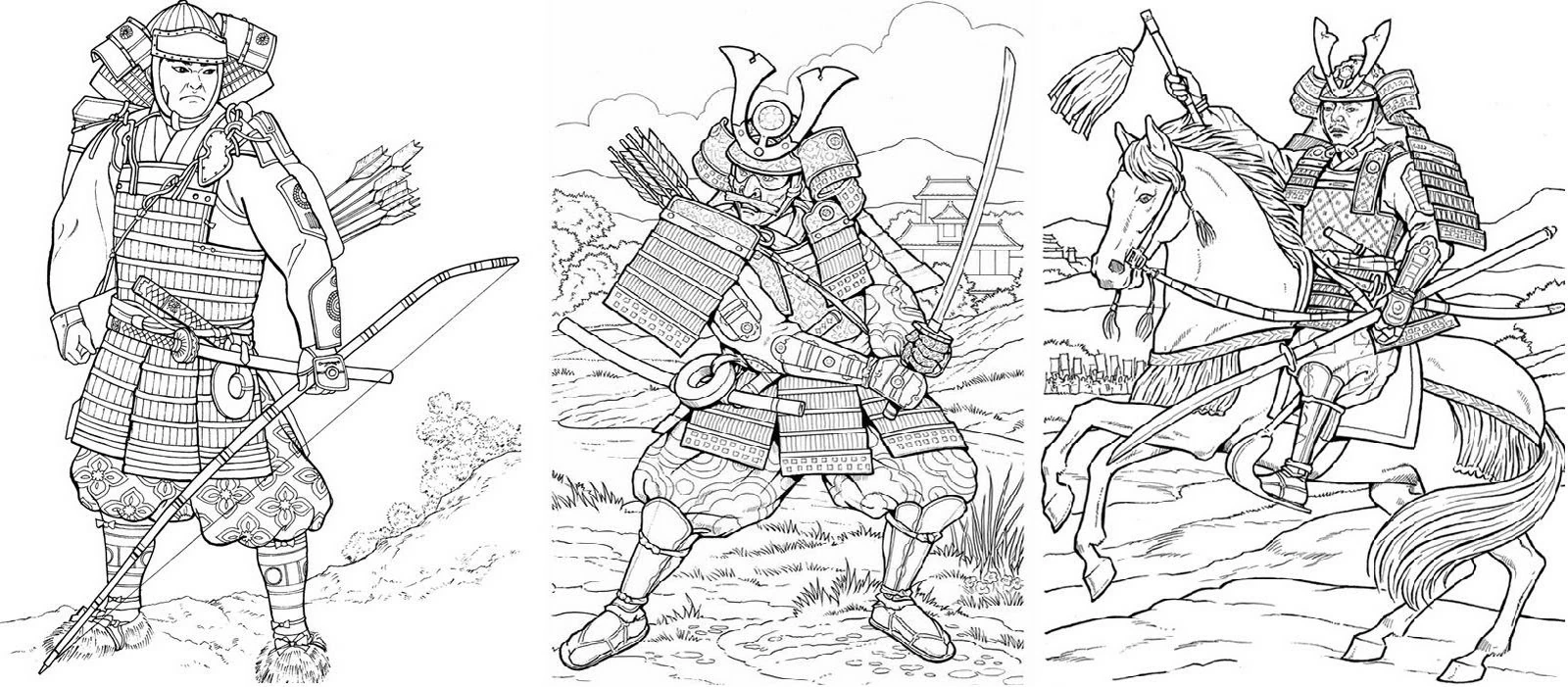 Free printable Samurai coloring page #107291 from Characters collection