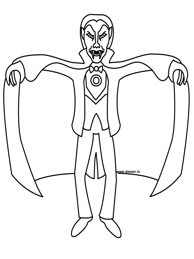 Free printable Vampire coloring page #85918 from Characters collection