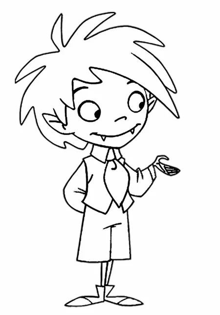 Free printable Vampire coloring page #85940 from Characters collection