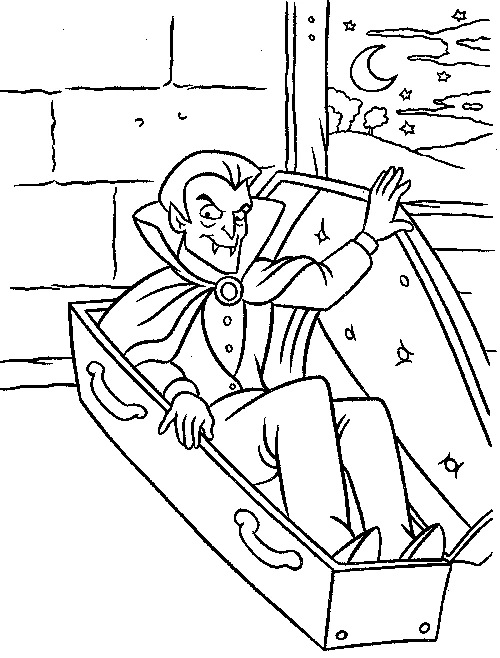 Free printable Vampire coloring page #85962 from Characters collection