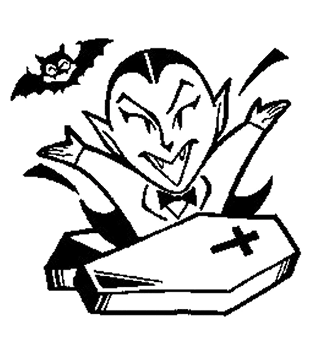 Free printable Vampire coloring page #86011 from Characters collection