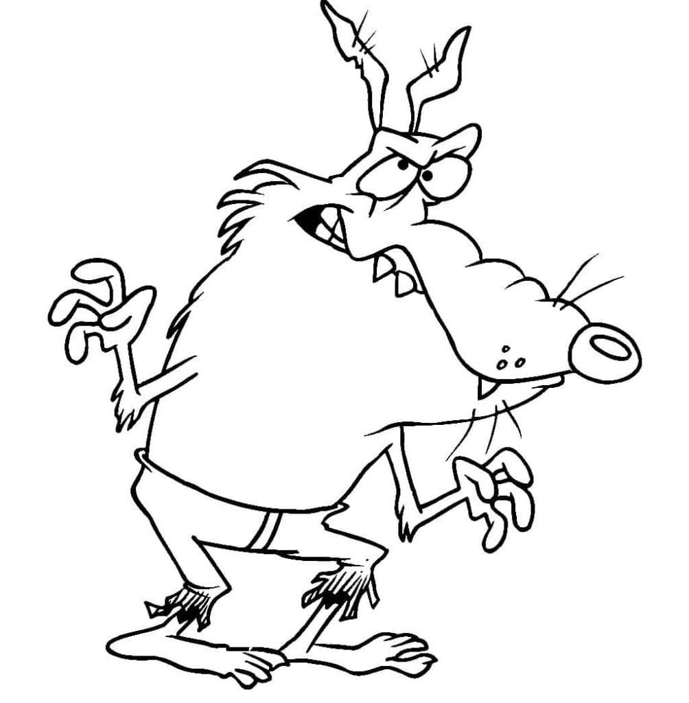 Free printable Werewolf coloring page #201652 from Characters collection