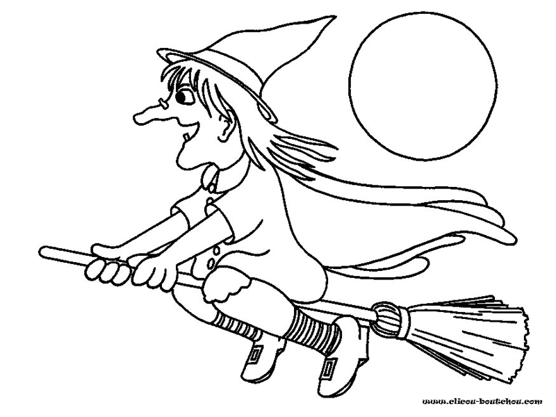 Free printable Witch coloring page #108131 from Characters collection