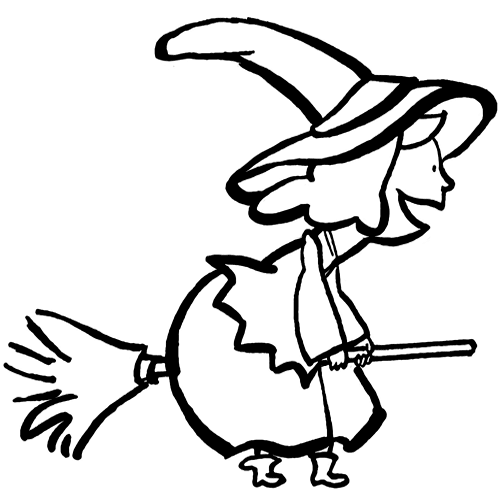 Free printable Witch coloring page #108151 from Characters collection