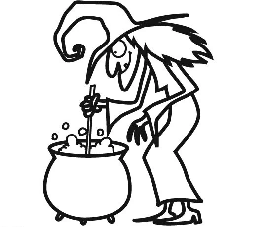 Free printable Witch coloring page #108159 from Characters collection