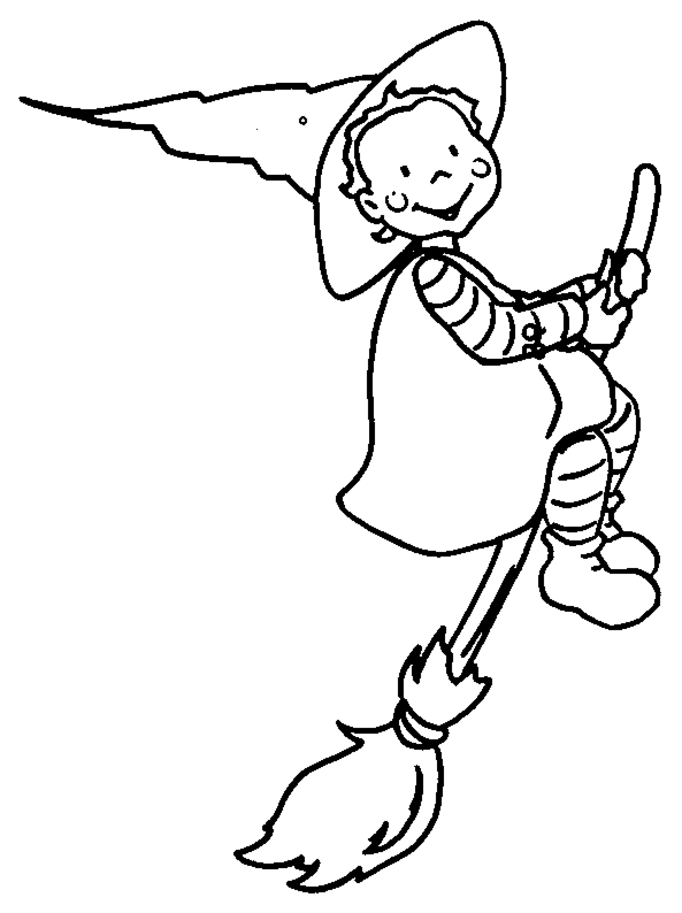 Free printable Witch coloring page #108164 from Characters collection