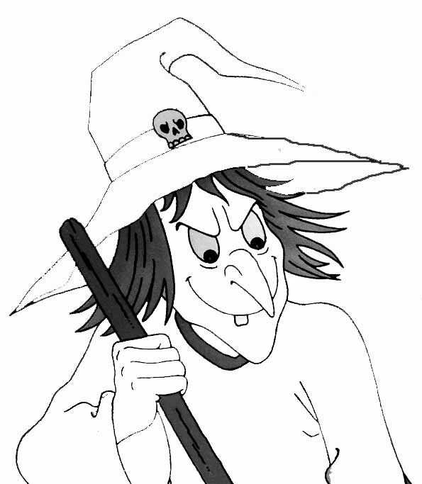 Free printable Witch coloring page #108192 from Characters collection