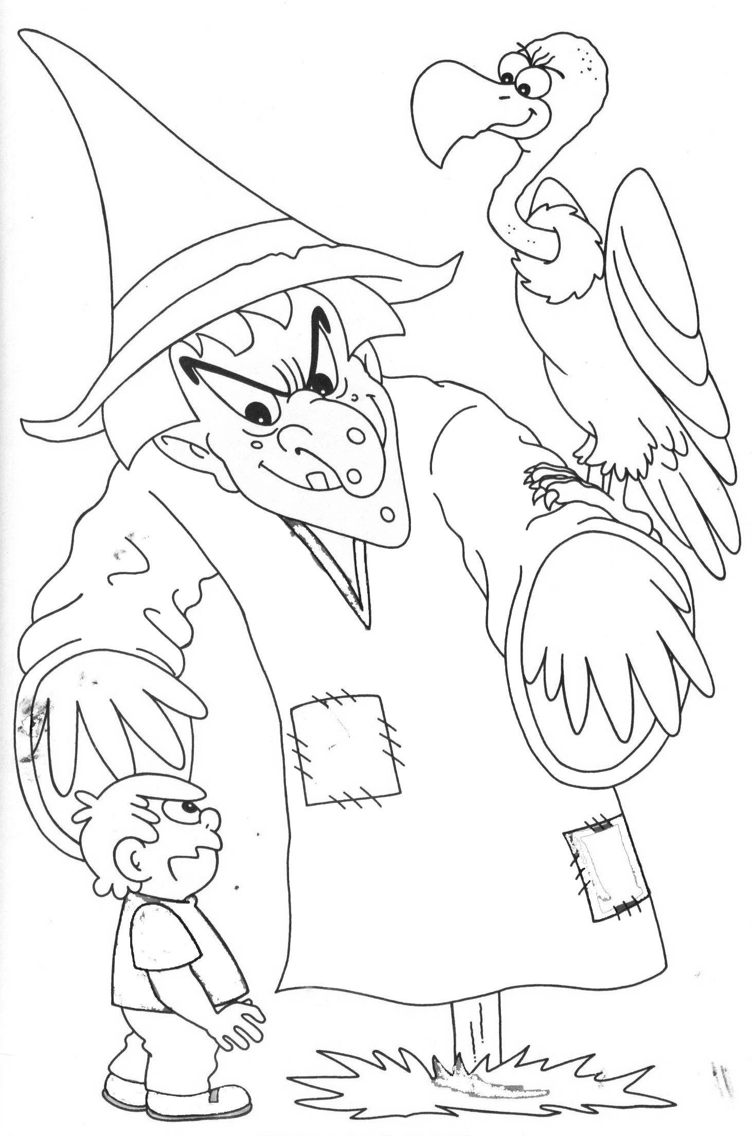 Free printable Witch coloring page #108223 from Characters collection