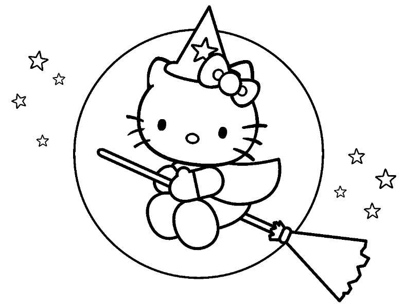 Free printable Witch coloring page #108309 from Characters collection