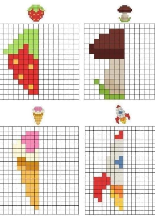 Free printable Grid coloring page #180956 from Learning and Education collection