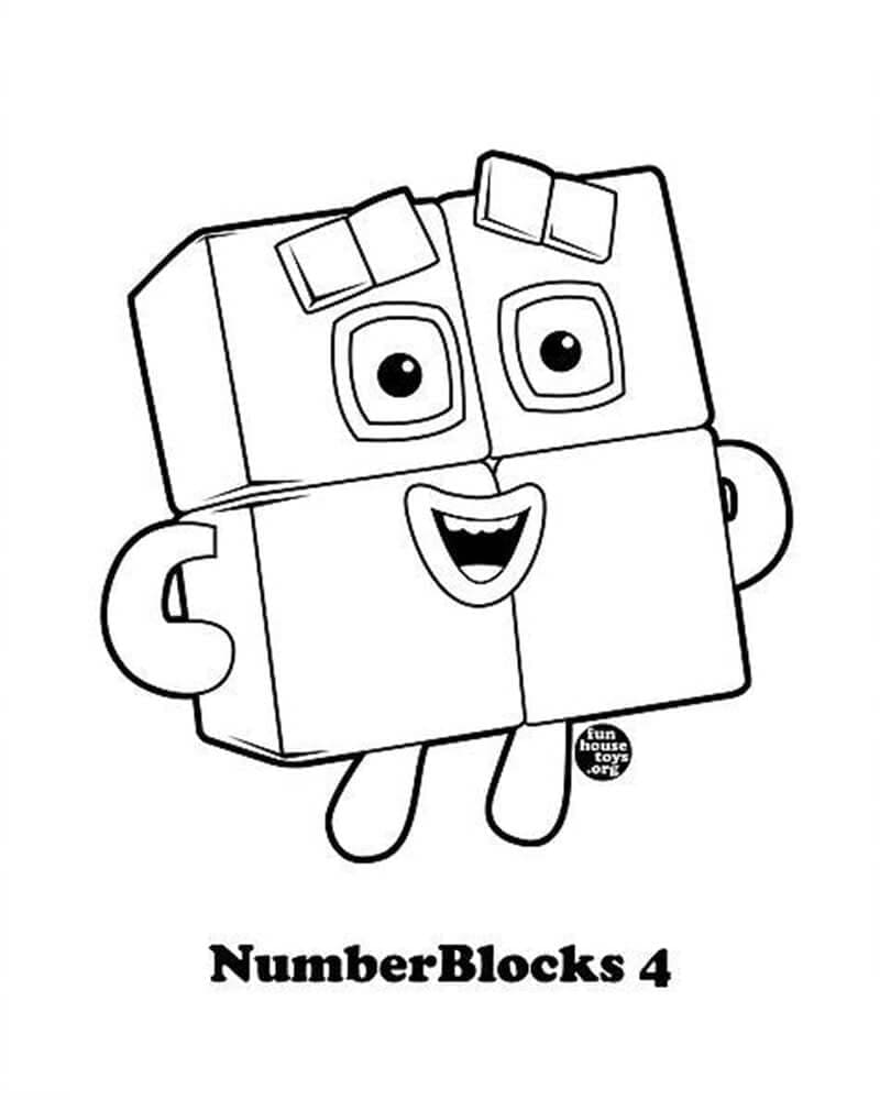 Free printable Numberblocks coloring page #186693 from Learning and Education collection