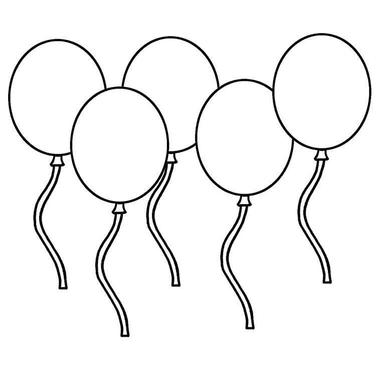 Free printable Balloon coloring page #169586 from Objects collection