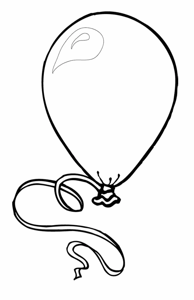 Free printable Balloon coloring page #169587 from Objects collection