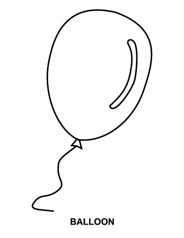 Free printable Balloon coloring page #169622 from Objects collection