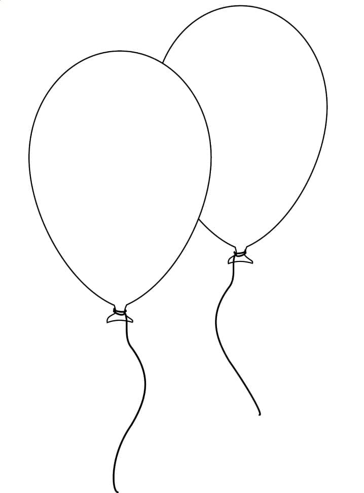 Free printable Balloon coloring page #184800 from Objects collection