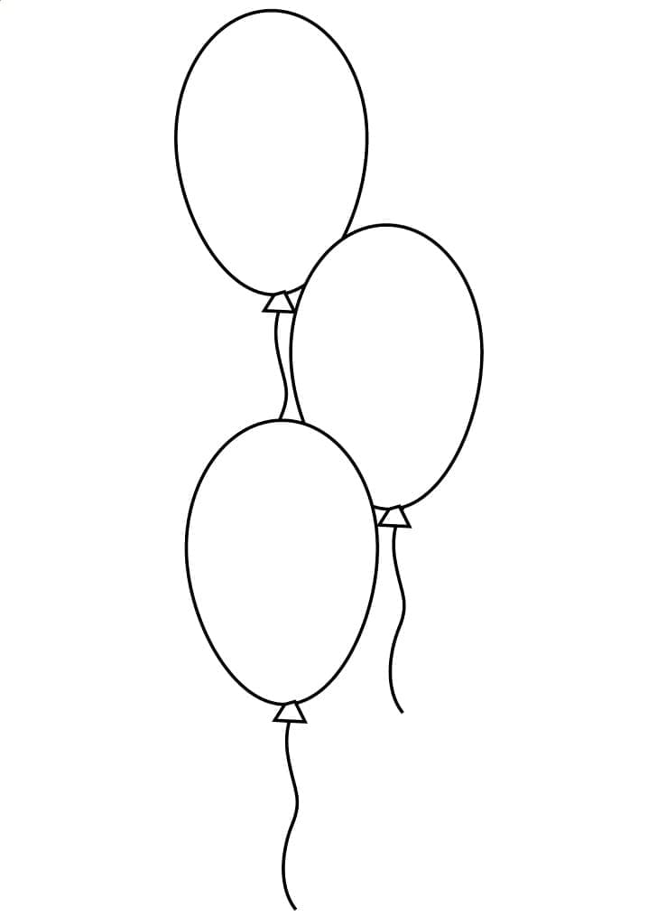 Free printable Balloon coloring page #184815 from Objects collection