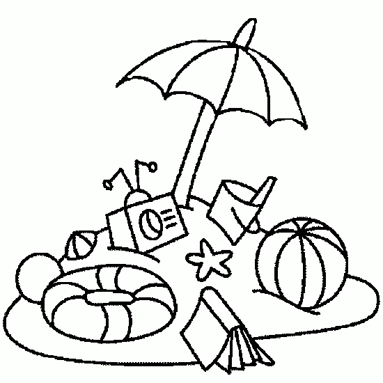 Free printable Beach ball coloring page #168919 from Objects collection
