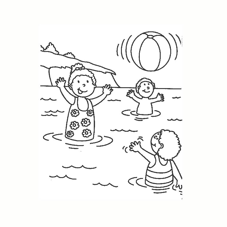 Free printable Beach ball coloring page #168920 from Objects collection