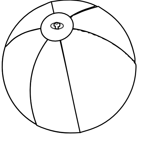 Free printable Beach ball coloring page #169170 from Objects collection