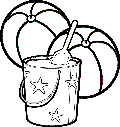 Free printable Beach ball coloring page #169176 from Objects collection